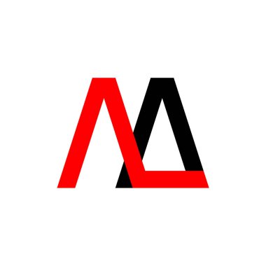 Mektup Ma logo tasarım vektörü