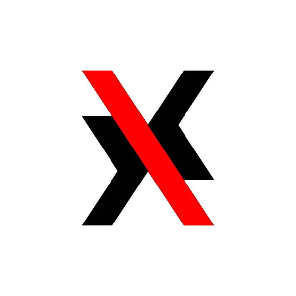 Carta Com Design Logotipo Seta Para Frente Para Trás — Vetor de Stock