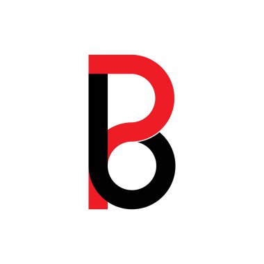 Letter PB logo tasarım vektör