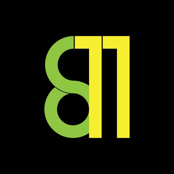 Вектор дизайну логотипу No811 — стоковий вектор