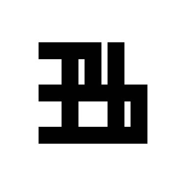 Mektup b logo tasarım vektör