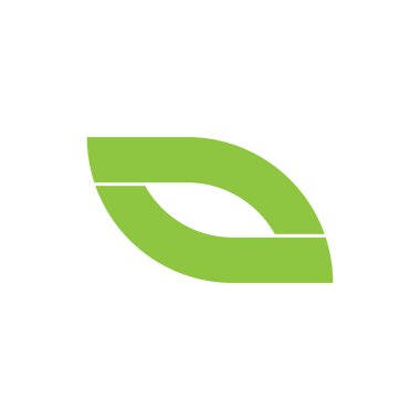 Yeşil Yaprak logo tasarım vektörü