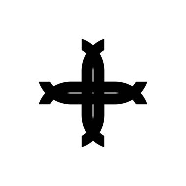 Vintage Plus Logo tasarım vektörü