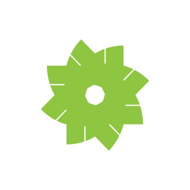 Yıldız Çiçeği logo tasarım vektörü