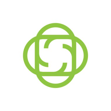 Çizgi sanatı Çiçek logo tasarım vektörü