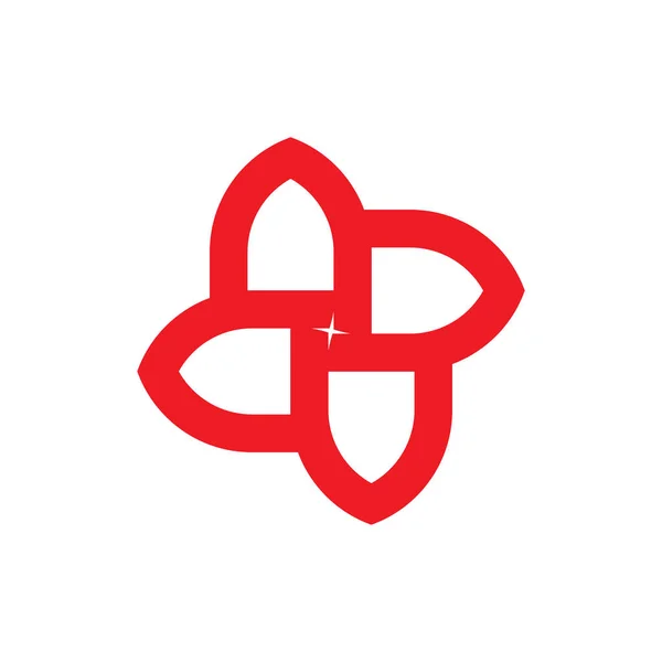 Вектор дизайну логотипу Star Flower — стоковий вектор