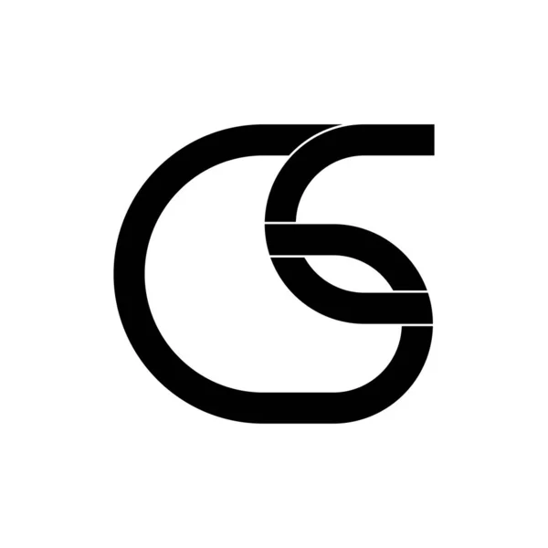 Carta GS logotipo vetor de design —  Vetores de Stock