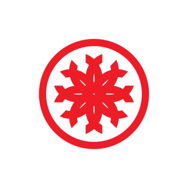 Güneş Yıldızı logo tasarım vektörü