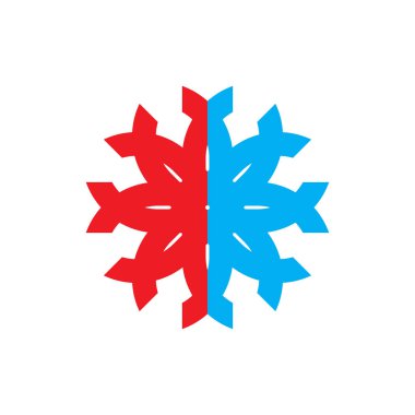 Sıcak ve serin logo tasarım vektörü