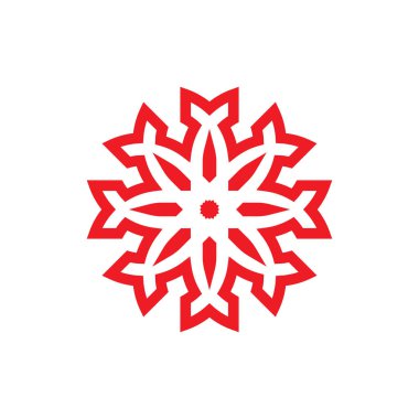 Güneş Yıldızı logo tasarım vektörü