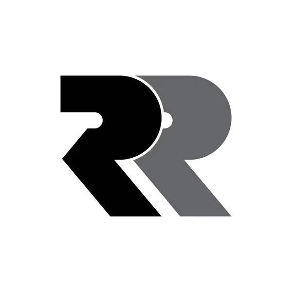 Letter RR logo ontwerp vector — Stockvector