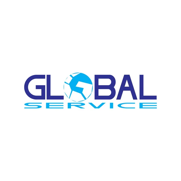 Globe Global logo letter design vector — Stock Vector