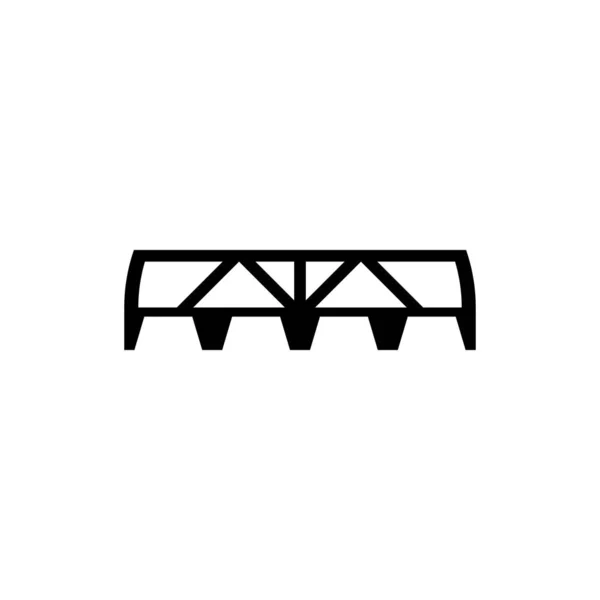 Köprü logo tasarım vektörü — Stok Vektör