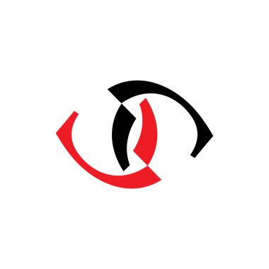 benzersiz göz logosu tasarım vektör