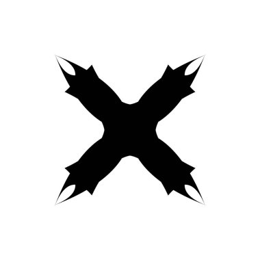 Mektup X Logo tasarlamak vektör