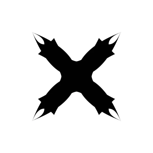 Písmeno X logo design vektor — Stockový vektor