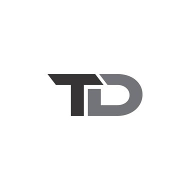 Letter Td logo tasarım vektörü