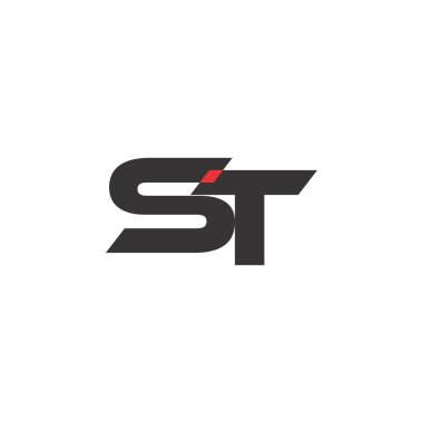 Letter St logo tasarım vektörü