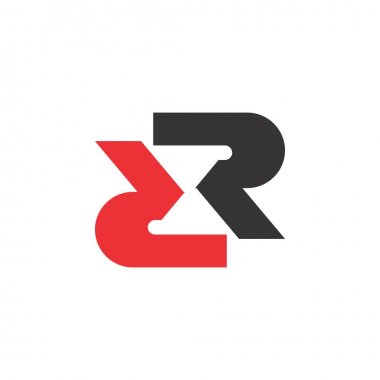 R Harfi Logo Tasarım Vektörü