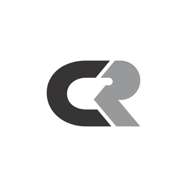 Cr harfi logo tasarım vektörü