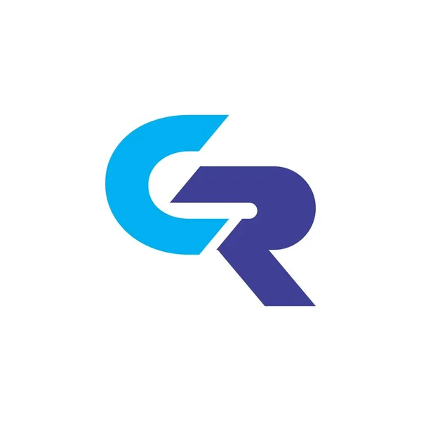 Brev CR logo design vektor — Stock vektor
