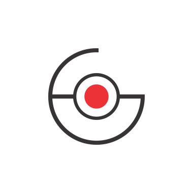 Letter Go logo tasarımı ile Daire