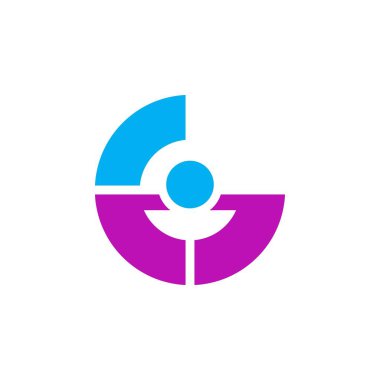 Letter Go logo tasarımı ile Daire