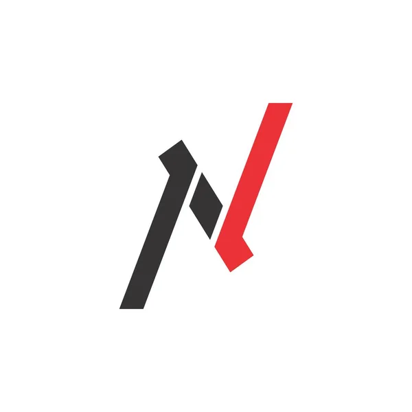 N harfi logo tasarım vektörü — Stok Vektör