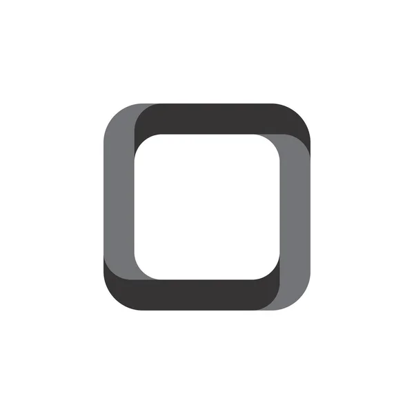 3d Kare logo tasarım vektörü
