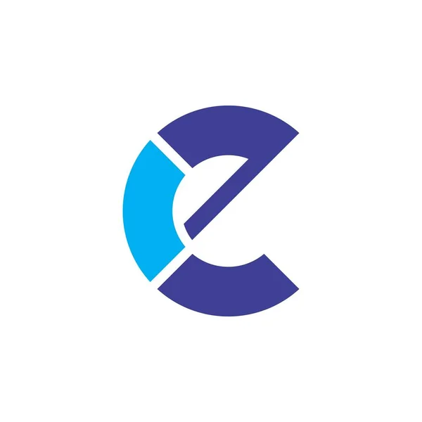 List E Logo Design Vector — Wektor stockowy