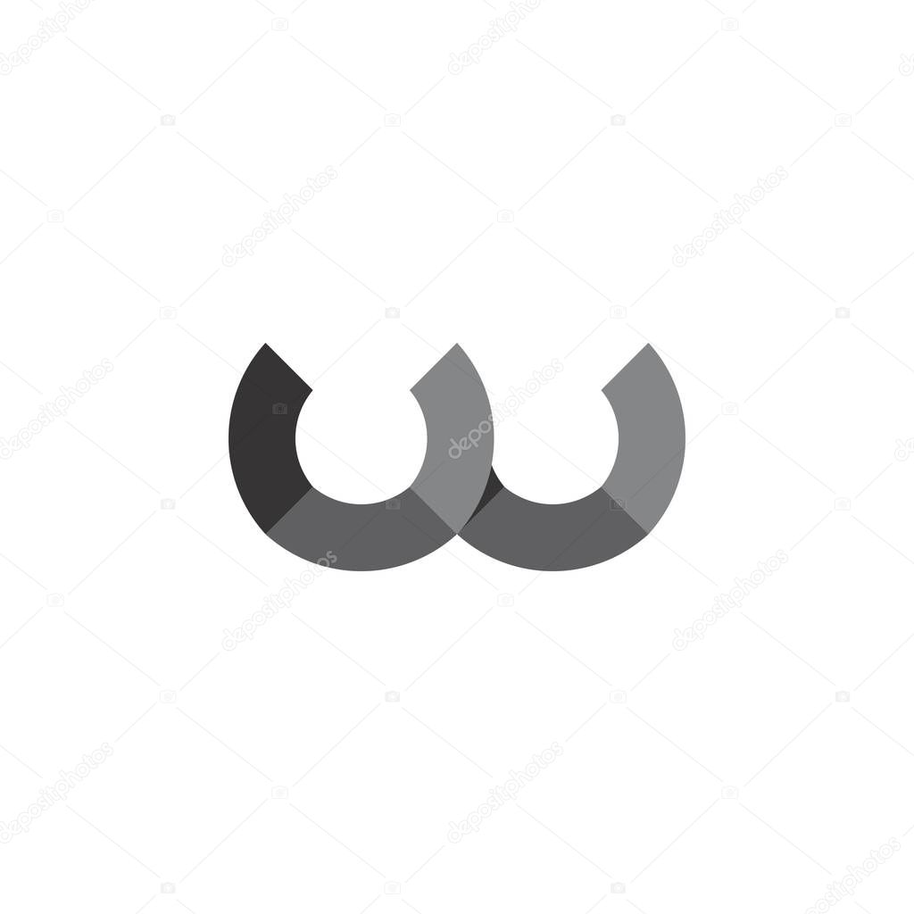 Letter W logo design vector