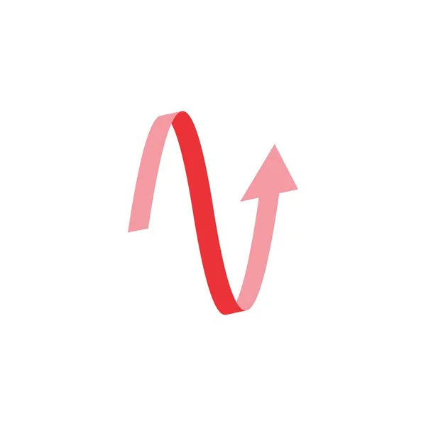 Up Arrow logo tasarım vektörü ile N Harfi