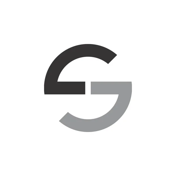 Mektup Sg logo tasarım vektörü