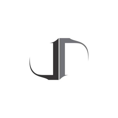 Mektup Jr logo tasarım vektör