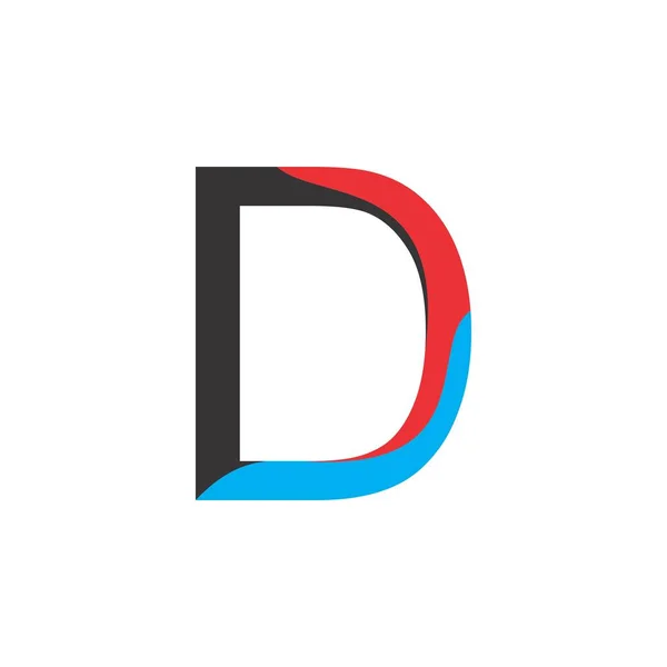 Letter D logo ontwerp vector — Stockvector