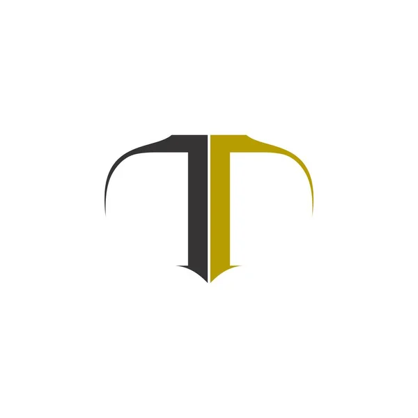 Γράμμα T διάνυσμα σχεδιασμού λογότυπου — Διανυσματικό Αρχείο