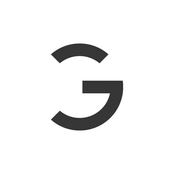 Skrivelse CG logo design vektor — Stock vektor