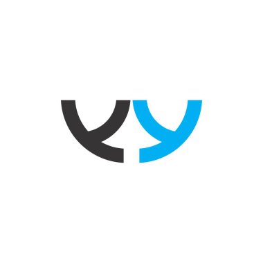 Mektup yy logo tasarım vektör