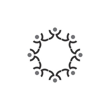 İnsanlar Grubu logo tasarım vektörü