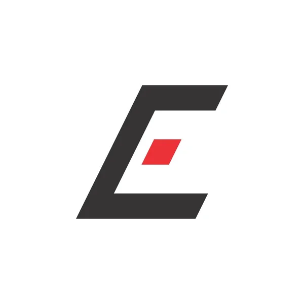 Carta CE logotipo vetor de design — Vetor de Stock