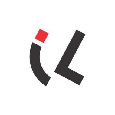 Mektup il logo tasarım vektör