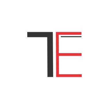 Numara yedi E logo tasarım vektör