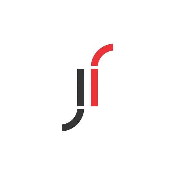 Mektup Jr logo tasarım vektör