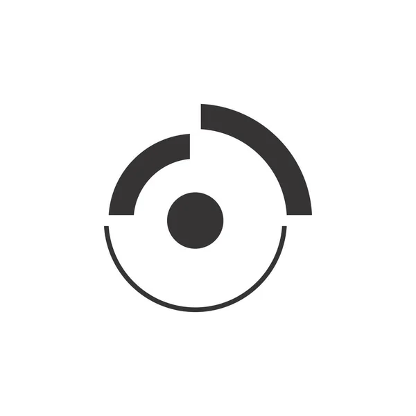 Unik cirkel logo typ design vektor — Stock vektor