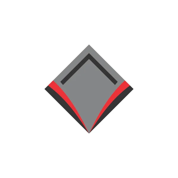 Kwadrat z literą V logo projektu wektor — Wektor stockowy