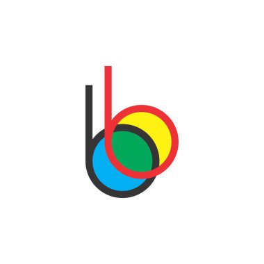 Mektup BB logo tasarım vektör