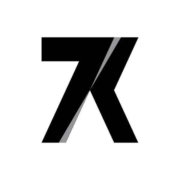 Number Logo Design Vector — Stock Vector