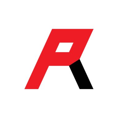 Mektup Pr logo tasarım vektörü