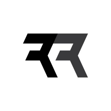 Mektup RR logo tasarım vektör