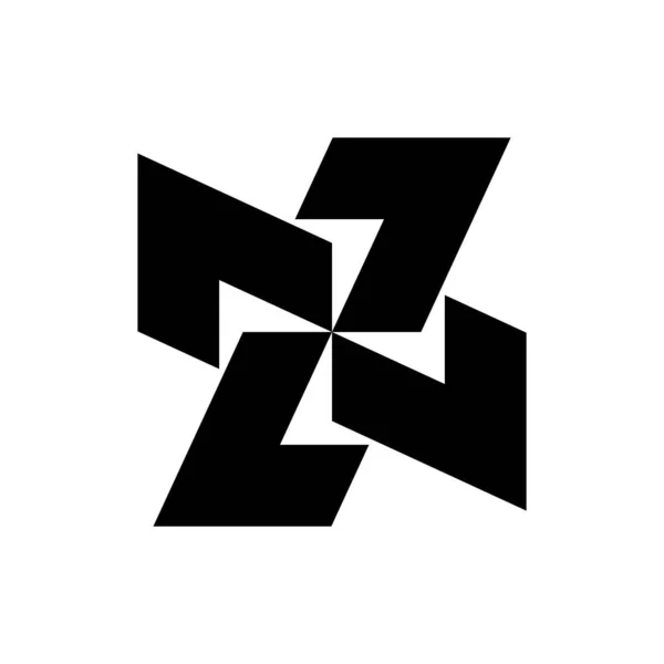 Вектор дизайну логотипу обертання літери L — стоковий вектор